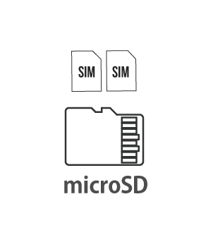 DSDS 使用時でも、microSD の使用が可能。