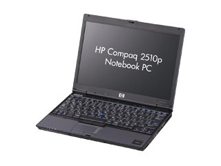 Compaq 2510p Notebook PC U7500/12W/1024/80/X/o/XP GP096PA#ABJ HP