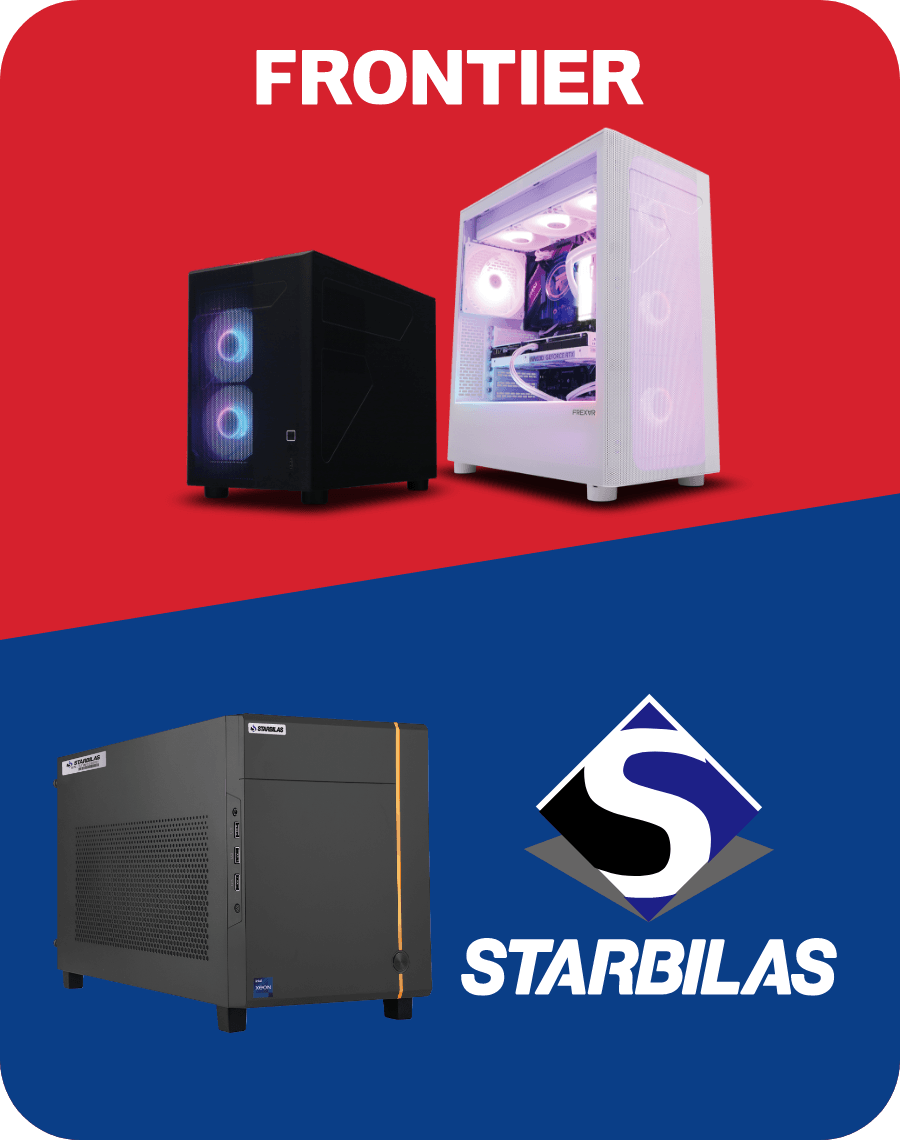 FRONTIER（BTOパソコン）とSTARBILAS（法人向けサーバー）