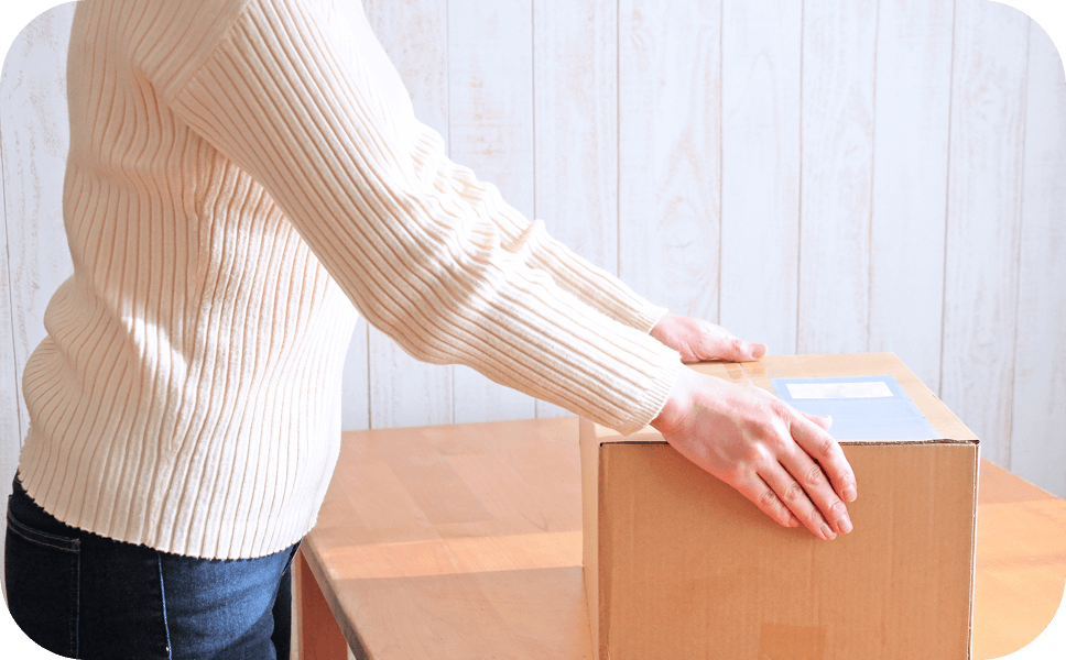 買取品発送を行っているイメージ