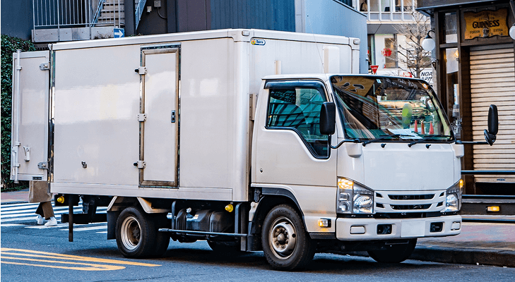 トラックで回収に伺うイメージ