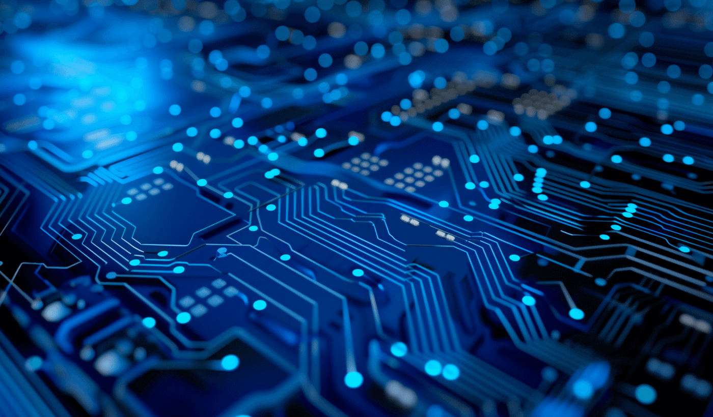 最先端のテクノロジーをイメージした基板のディテール